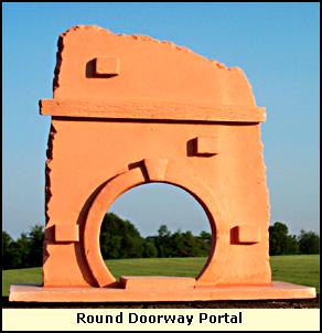 Round door portal photo