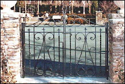 tennis court gate photo