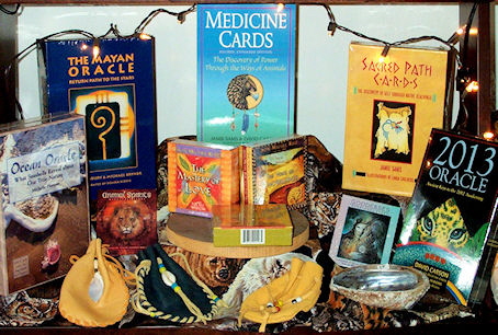 Divination and insprirational card decks- available from The Mesa Creative Arts Center Gift Shop