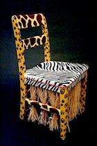 Painted Africa chair